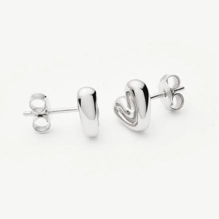 Puffy Heart Mini Stud Earrings