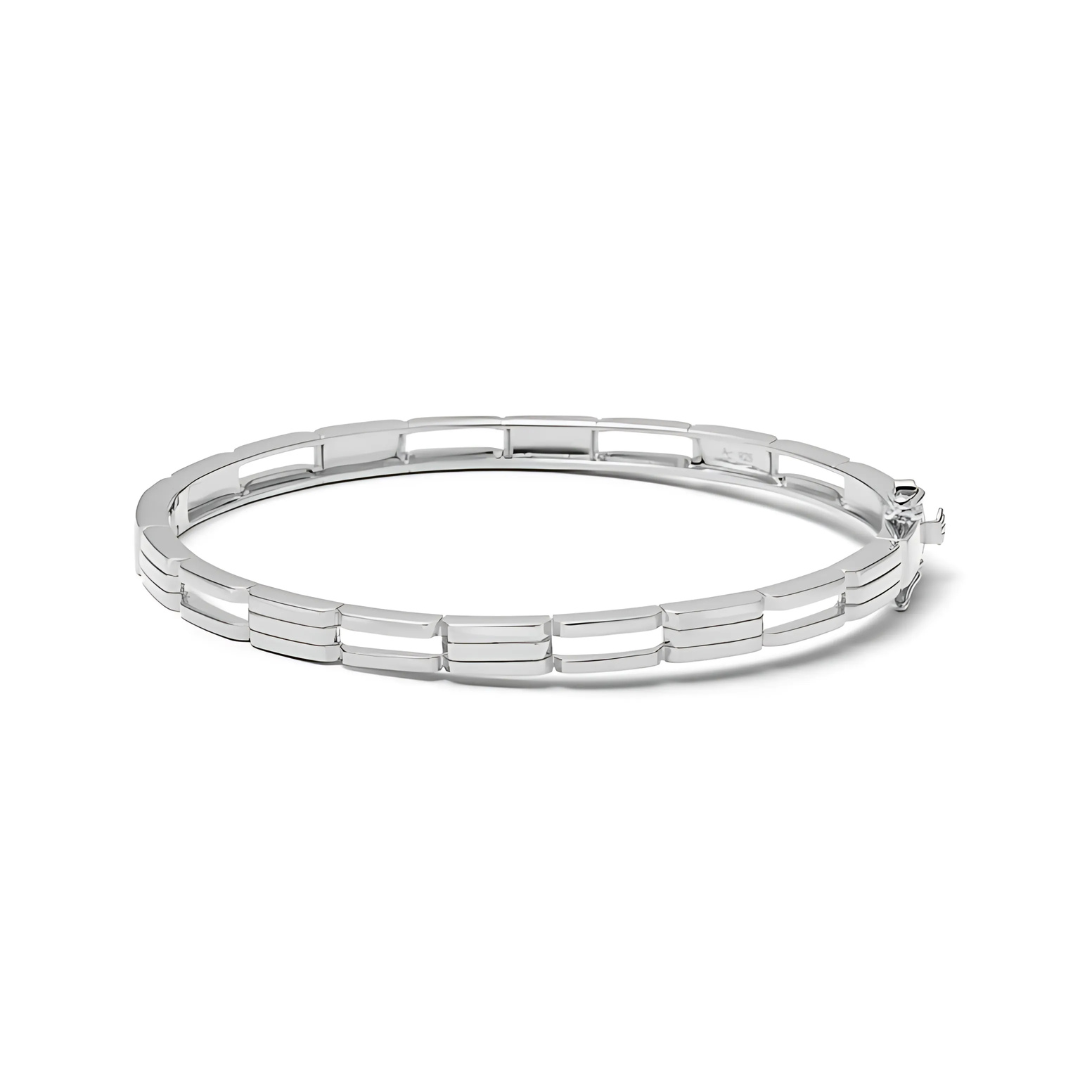 Silver Aubar Bold Bangle