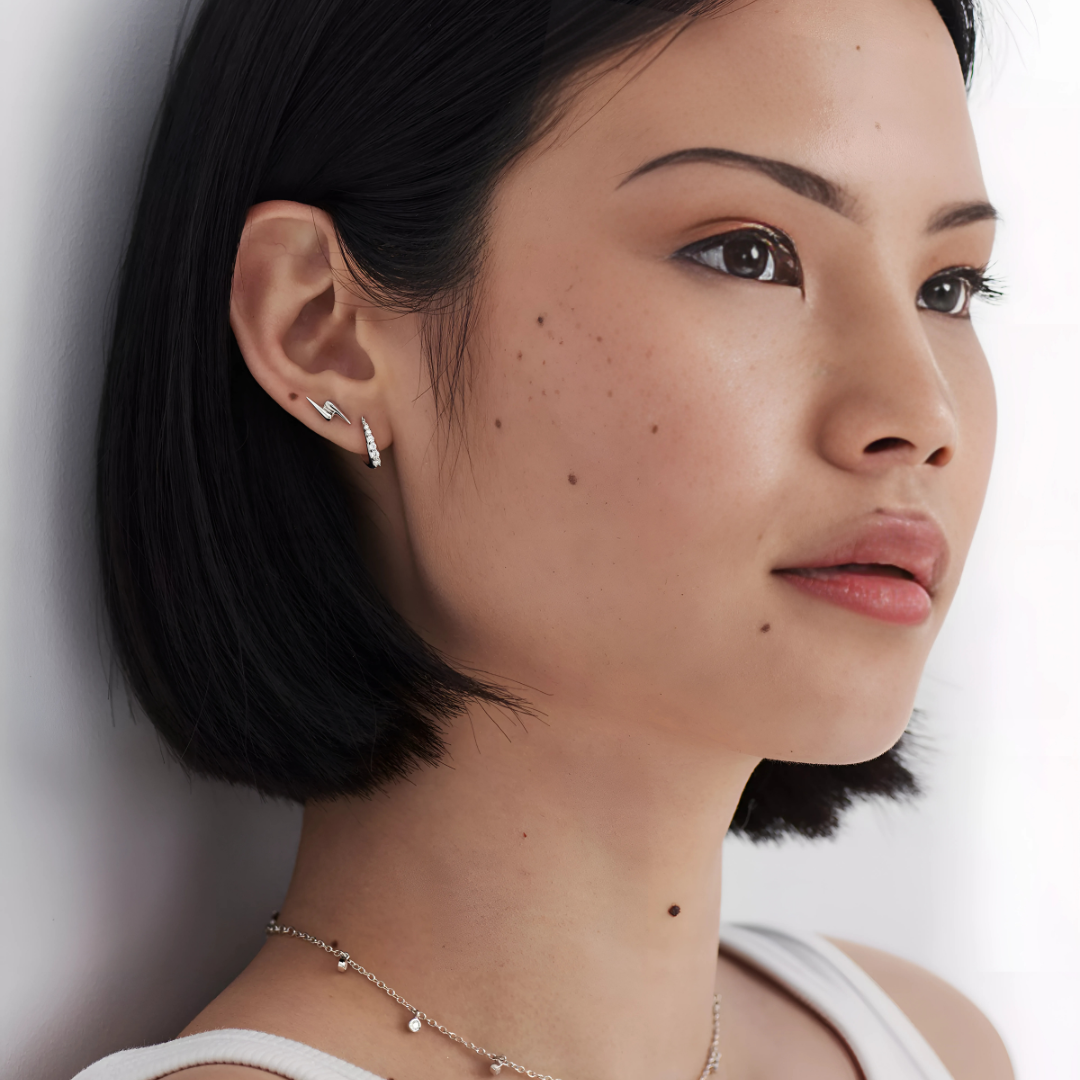 Claw Huggie Hoop Earrings