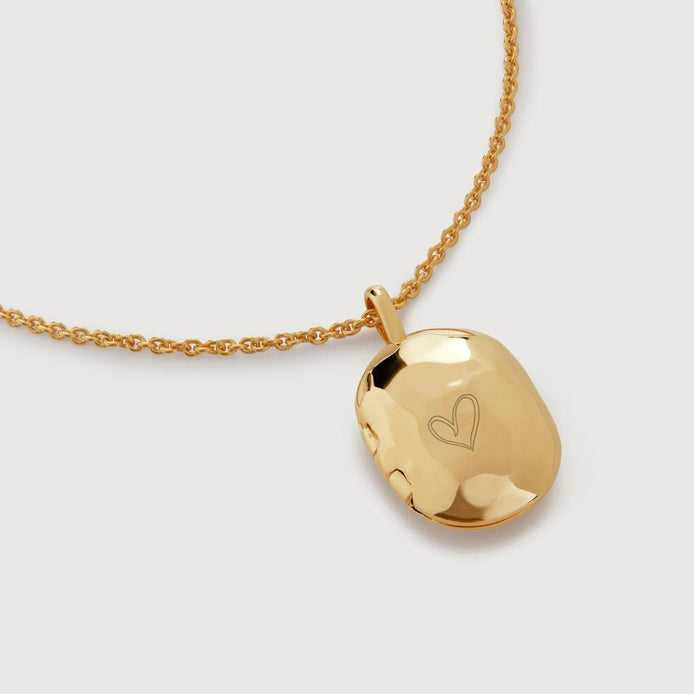 Golden Amour Medallion Necklace
