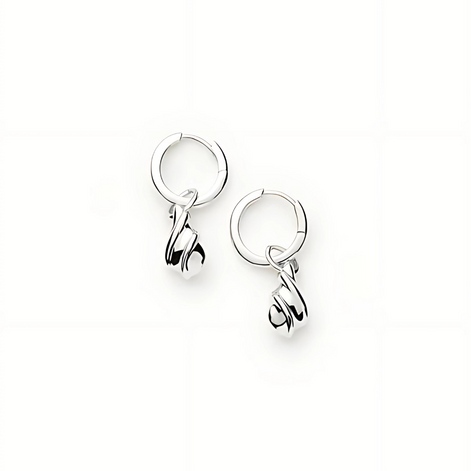 Savi Ridge Droplet Charm Earrings