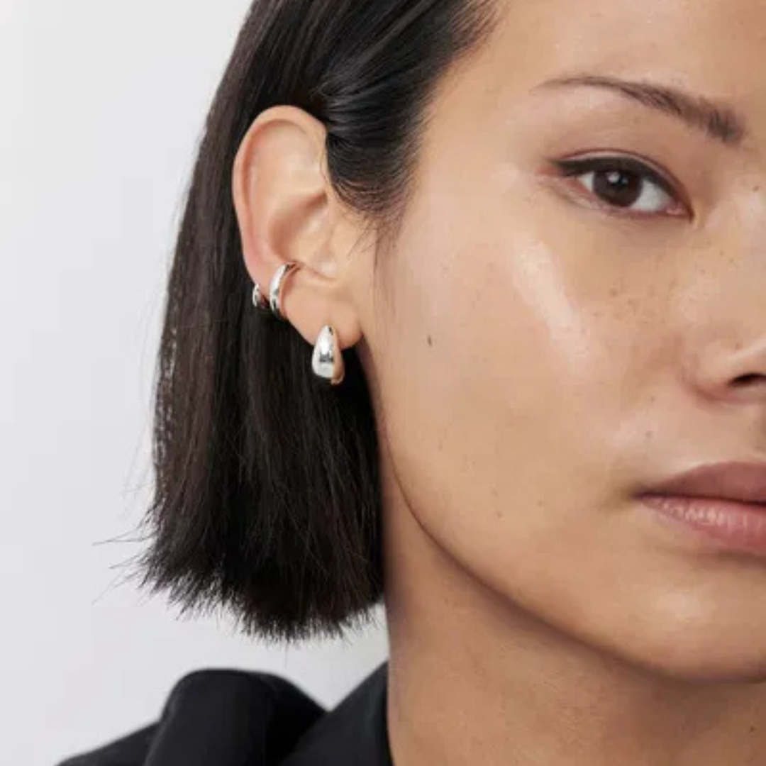 Savi Dome Small Hoop Earrings