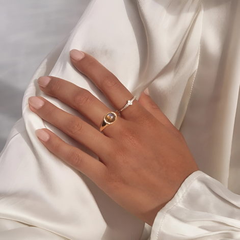 Silver Luna Light Ring