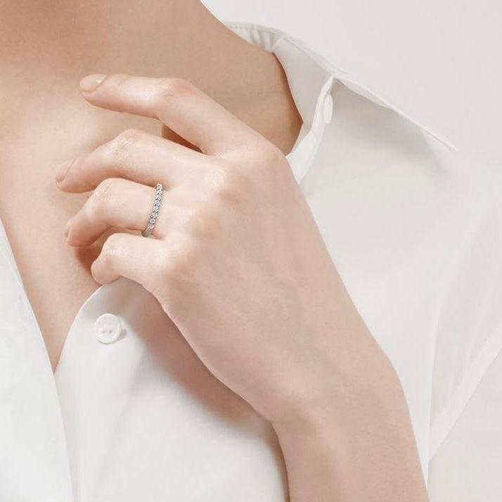 Classic Diamond Half-Eternity Ring