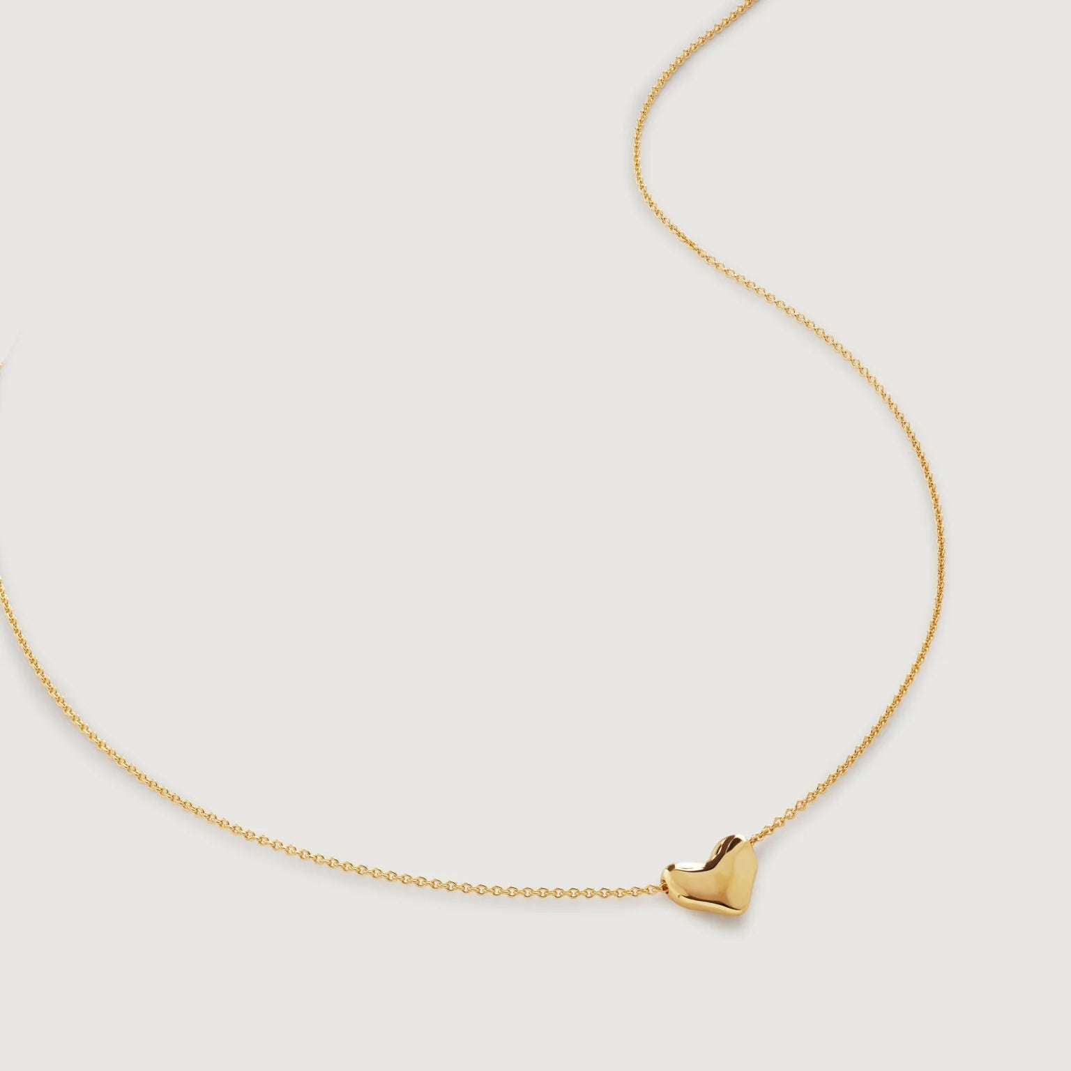 Golden Heart Embrace Necklace