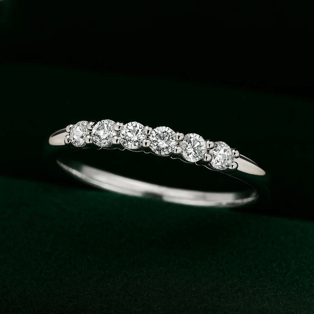 Classic Diamond Half-Eternity Ring