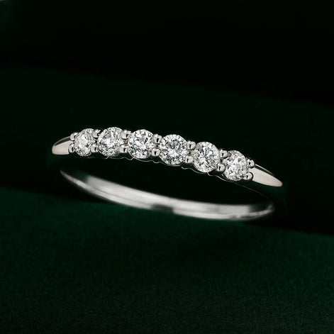 Classic Diamond Half-Eternity Ring