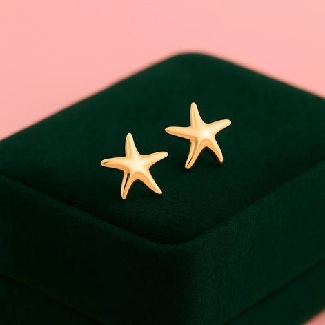 Golden Starfish Luxe Studs