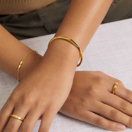 Gold Deco Bangle