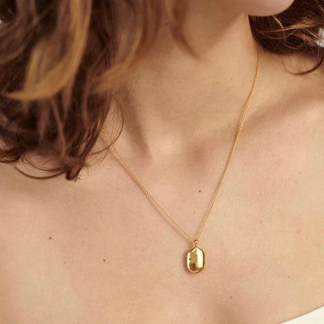 Golden Amour Medallion Necklace