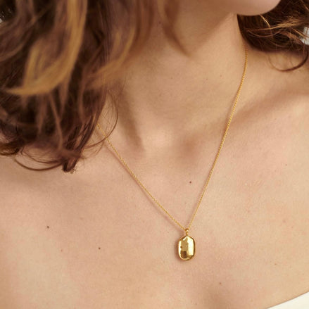 Golden Amour Medallion Necklace